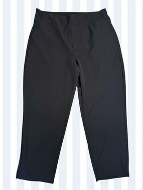 Kirkland Signature Women's Pull On Black Ankle Stretch Pants sz L